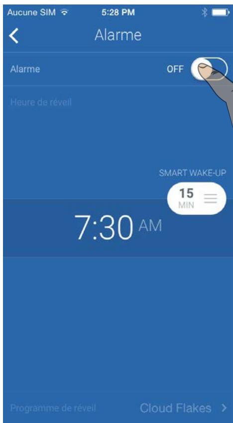 WITHINGS CAPTEUR AURA - Programme de réveil (alarme) et de la durée de Smart-Up Wake. - 4