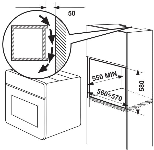 FAURE FM406W - Fixation dans le meuble - 3