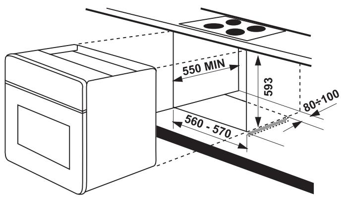 FAURE FM406W - Fixation dans le meuble - 4