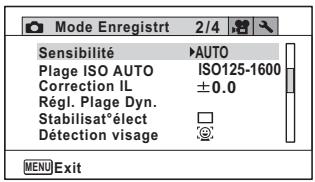 RICOH WG-30 WIFI GRIS - - Menu 2 [Mode Enregistr] - 1