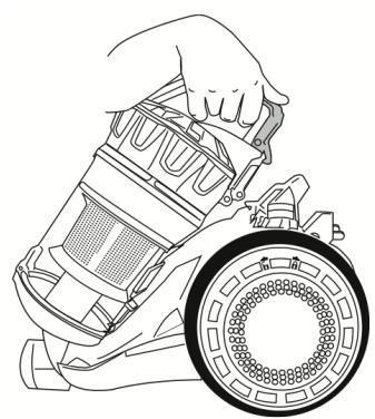 EZICLEAN ASPIRATEUR TRAINEAU TURBO MULTIFLOORS - NETTOYAGE DU BLOC DE FILTRATION. - 1