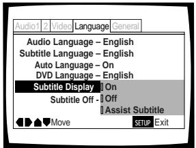 PIONEER DV K302CD - Affichage ou non des sous-titres et des sous-titres d'aide Expert - 1