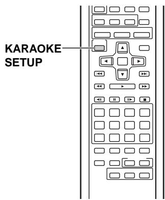 PIONEER DV K302CD - Affichage du menu de mise en oeuvre pour le karaoke - 1