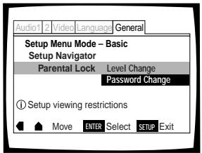PIONEER DV K302CD - Modification du mot de passer - 1