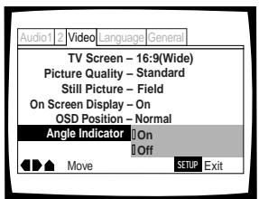 PIONEER DV K302CD - Affichage ou non du tímoin d'angle multiple de prise de vues Expert - 1