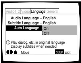 PIONEER DV K302CD - Choix des langues de base pour les dialogues et les sous-titres - 1