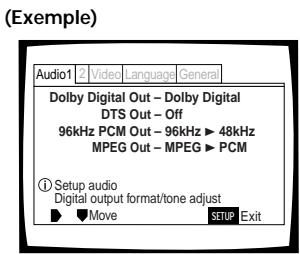 PIONEER DV K302CD - Lors des tout premiers réglages - 3