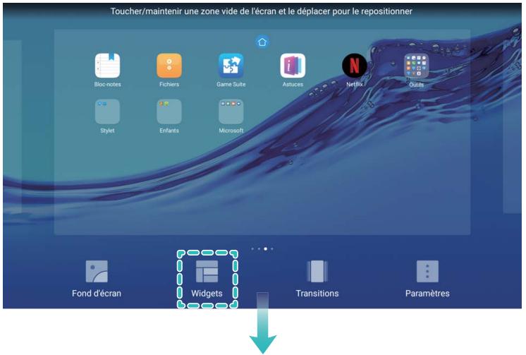 HUAWEI 55010DHX - Gérer les widgets de votre écran d'accueil - 1
