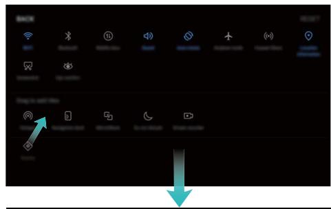 HUAWEI 55010DHX - Ajuster l'emplacement des boutons raccourci à votre convenance - 1