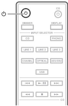 ONKYO P3000R - Mise sous/hors tension de l'amplificateur - 1