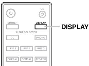 ONKYO P3000R - Changement des informations à l'écran - 1