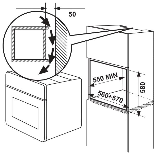 FAURE FC306W - Fixation dans le meuble - 3