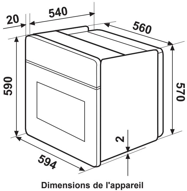 FAURE FC306W - Fixation dans le meuble - 2