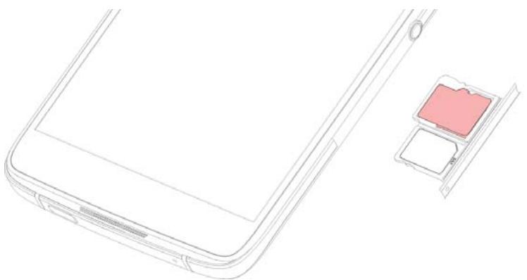 BLACKBERRY DTEK50 - Insérer une carte multimédia - 2