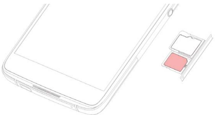 BLACKBERRY DTEK50 - Insérer la carte SIM - 2
