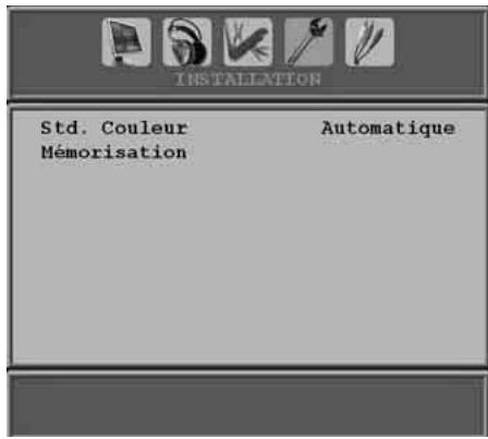 BRANDT B 2206 LVDXW - Menu d'installation dans des modes AV - 1