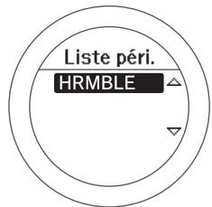 EPSON SF-510 - Sélectionnez le moniteur de fréquence cardiaque enregistré. - 1