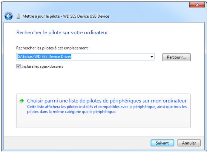 COPIC WESTERN DiGiTALMY PASSEPORT ULTRA1T0O - Allez à Poste de travail, faîtes un double-clic sur le lecteur My Passport, faîtes un double-clic sur les dossiers Extras, et sélectionnez Pilote de péripérisque WD SES : - 1