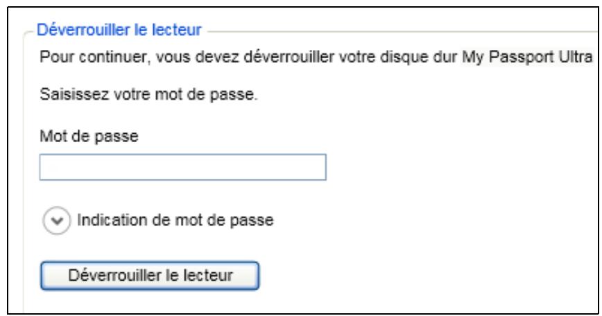 COPIC WESTERN DiGiTALMY PASSEPORT ULTRA1T0O - Déverrouillage du disque dur avec le logiciel WD Security ou WD Drive Utilities - 1