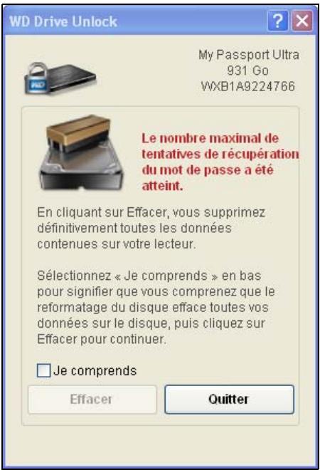 COPIC WESTERN DiGiTALMY PASSEPORT ULTRA1T0O - A l'aide de l'utilitaire WD Drive Unlock - 3