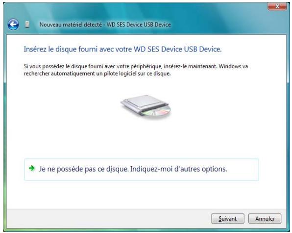 COPIC WESTERN DiGiTALMY PASSEPORT ULTRA1T0O - Installation du lecteur manuellement - 3