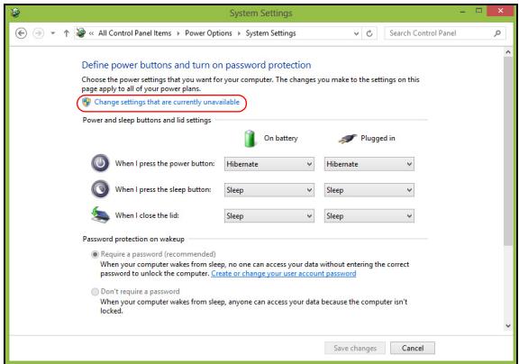 PACKARD BELL ESYN TE69CX-332146 - Désactiver le démarrage rapide - 2