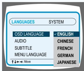 SAMSUNG HT-DL70 - Pourmettreau pointla fonctionlangue - 7