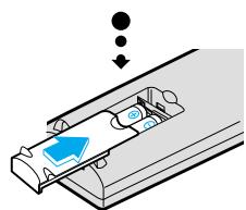 SAMSUNG HT-DL70 - Inserer les PILES de la télécommande - 3
