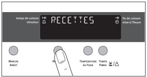 ARTHUR MARTIN FE 4416 NG - Sélectionner une recettes - 1