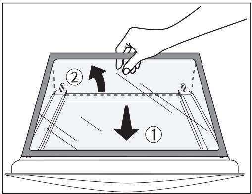 ARTHUR MARTIN FE 4416 NG - Remetre en place la vitre de la porte - 1