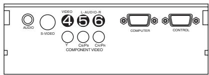 HITACHI PJ-TX10 - Connexion sur un lecteur de DVD/VCR - 2