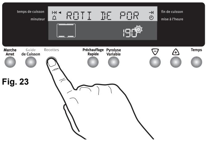 ARTHUR MARTIN V6898MPX1 - La Fonction "Recettes" - 1