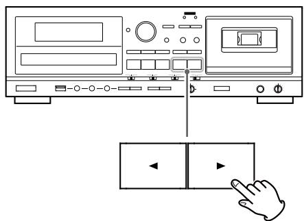 TEAC AD-800 - Appuyez sur la touche de lecture normale () ou inversée () pour lancer la lecture. - 1