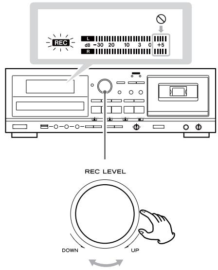 TEAC AD-800 - Réglez le niveau d'enregistrement. - 1