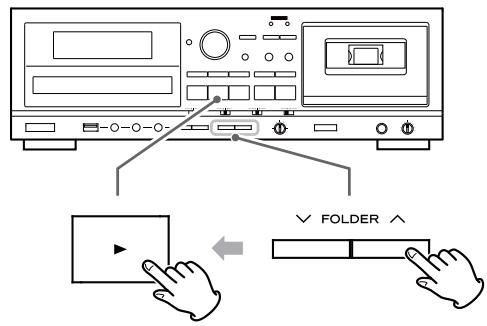 TEAC AD-800 - Sélection d'un dossier (disque MP3) - 1
