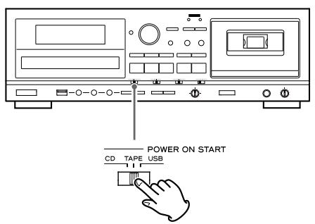 TEAC AD-800 - Réglez le sélecteur CD-TAPE-USB sur TAPE. - 1