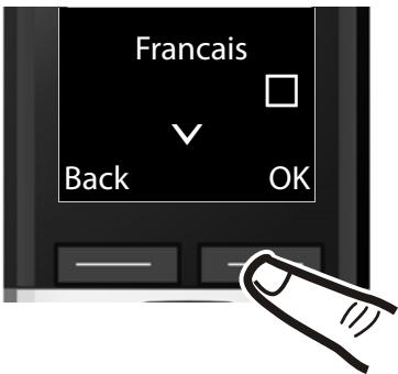GIGASET C300H - Modifier la langue de l'écran - 5