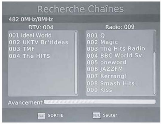 JVC TU-FD50D - Menu Recherche Chaines - 2