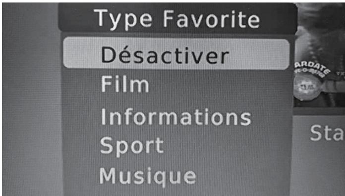 JVC TU-FD50D - Réglage des programmes favoris - 1