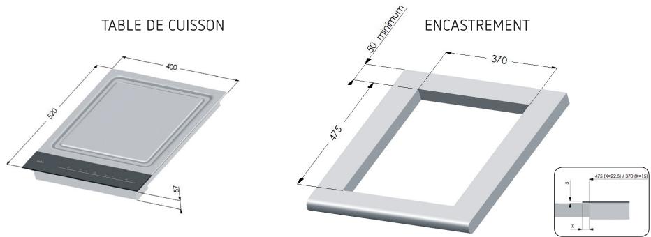 INDU TEPPANYAKI INFRAROUGE - Encastrement - 1