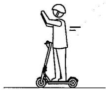 URBANGO NC - Important: pour demarrer le moteur electrique, la trottinette DOIT etre propulsee avec le PIEDS à environ 5 km/h. - 4