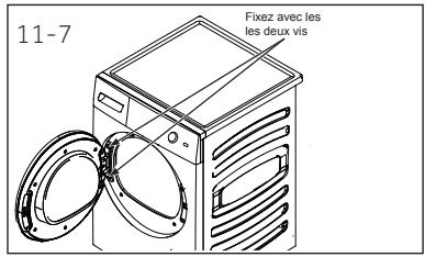 HAIER HD90-A35979 - Retirez, tournez et remplacez la porte intérieure - 4