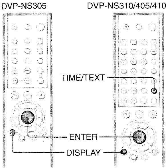 SONY HTP 1000 - Affichage du temps de lecture et de la durée restante - 1