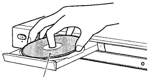 SONY HTP 1000 - Appuyez sur la touche du lecteur et placez un disque sur le plateau. - 1