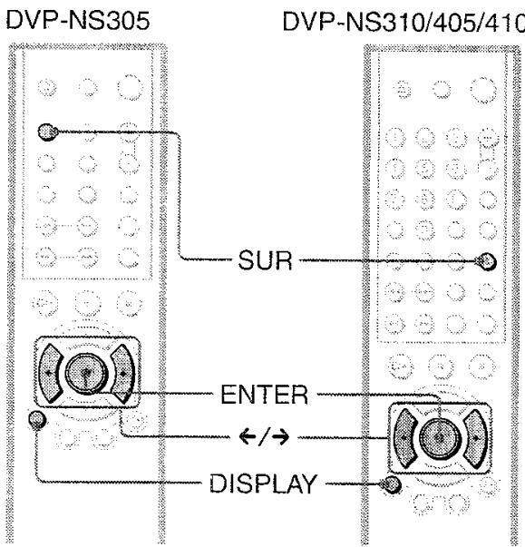 SONY HTP 1000 - Réglages TV Virtual Surround (TVS) DVD - 1