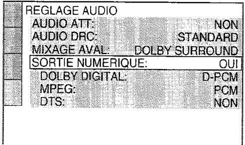 SONY HTP 1000 - Réglage du signal de sortie numérique - 1