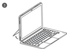 LENOVO TAB P11- TB-J606F - Dépliage et réglage du support - 3