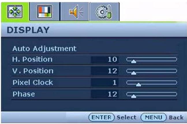 BENQ FP72E/T721 - Mode du menu principal - 3