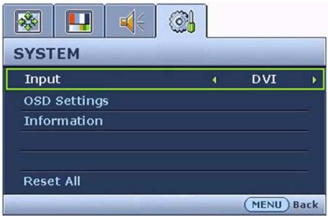 BENQ FP72E/T721 - Mode du menu principal - 6