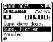 OLYMPUS WS-811+ME-51 - Effacement de fichiers - 2